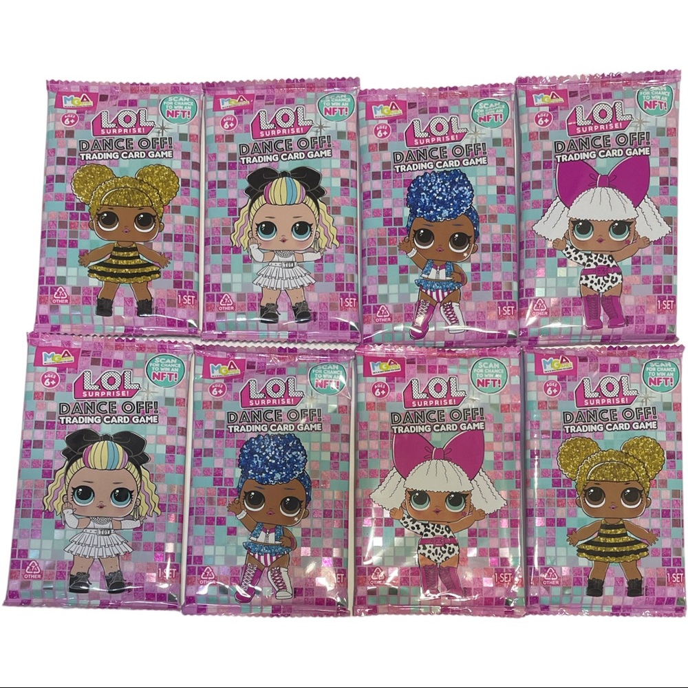 8 Pack LOL Susprise Dance Off Trading Card Game